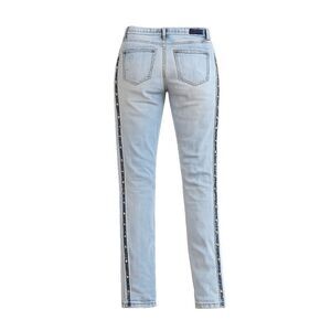 Liverpool Jeans vintage lightweight Stretch Dark Frayed Side seam Grommets  6